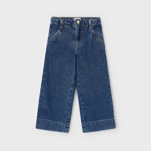 Pantalon évasé en denim foncé