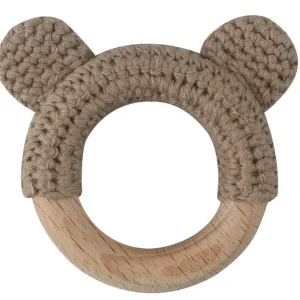 Anneau de Dentition en Bois Naturel & Crochet – "Mes Petites Oreilles"