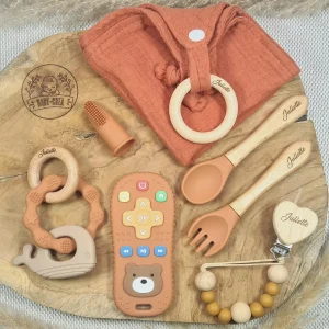 Coffret Cadeau de Naissance Personnalisé – Baby-Crea Édition Premium