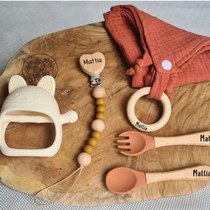 Coffret Cadeau de Naissance Personnalisé pour Bébé – Baby-Crea
