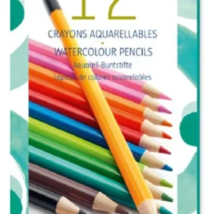 12 crayons aquarellables