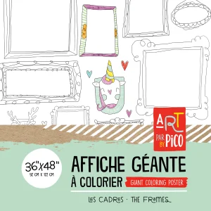 Coloriage géant - Les cadres