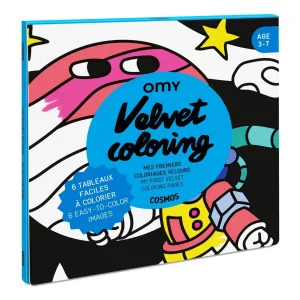 Coloriage velours x6 | Cosmos | OMY