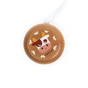 Yo-yo en bois Vache